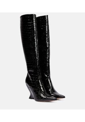 Bottega Veneta Punta leather knee-high boots