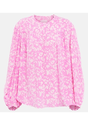 Isabel Marant Brunille silk-blend chiffon blouse