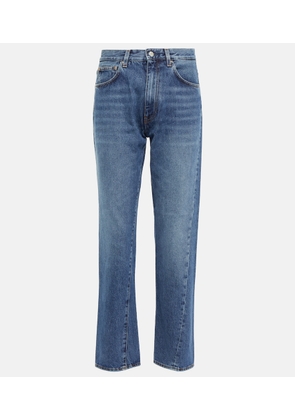 Toteme Mid-rise twisted-seam straight jeans