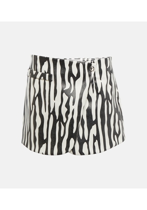 Coperni Zebra-print warp miniskirt