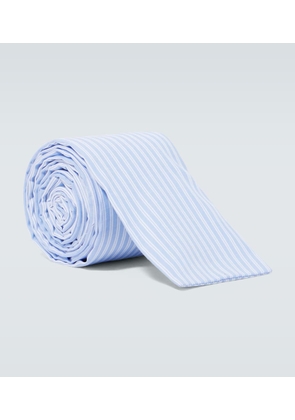 Comme des Garçons Shirt Striped cotton tie
