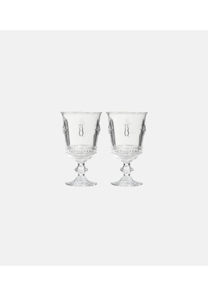 Gucci Bee set of 2 wine glasses