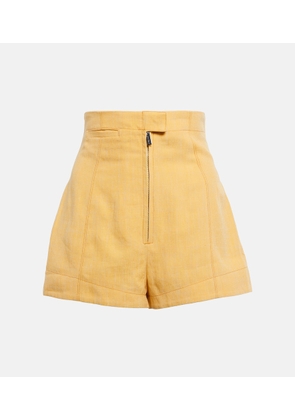 Jacquemus Le Short Areia high-rise linen-blend shorts