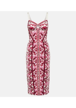 Dolce&Gabbana Printed marquisette midi dress