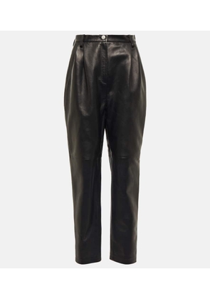 Magda Butrym High-rise tapered leather pants