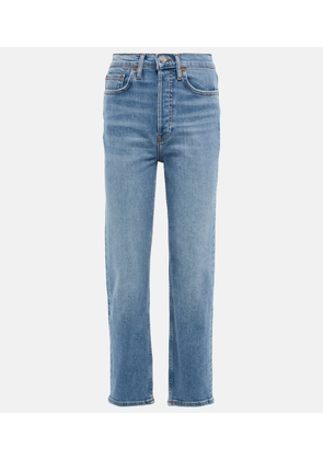 Re/Done High-rise straight jeans