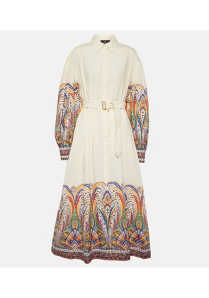 Etro Paisley cotton poplin shirt dress