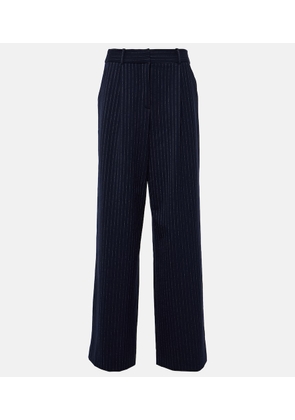 Veronica Beard Heyser pinstripe high-rise wide-leg pants
