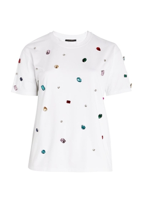 Marina Rinaldi Crystal-Embellished T-Shirt