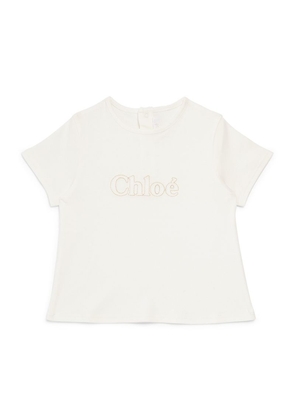 Chloé Kids Cotton Logo T-Shirt (6-18 Months)