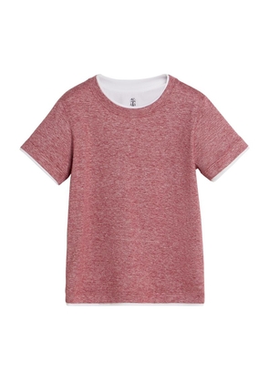 Brunello Cucinelli Kids Linen-Cotton Layered T-Shirt (4-12+ Years)