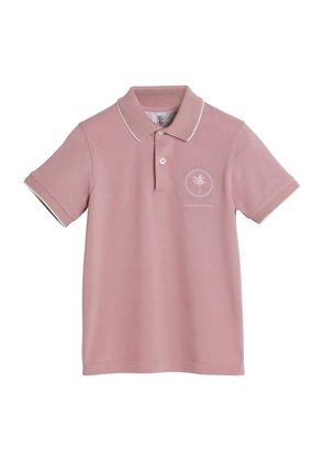 Brunello Cucinelli Kids Cotton Logo Polo Shirt (4-12+ Years)