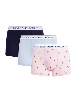 Polo Ralph Lauren Stretch-Cotton Classic Trunks (Pack Of 3)