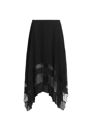 AllSaints Pleated Sabrina Midi Skirt