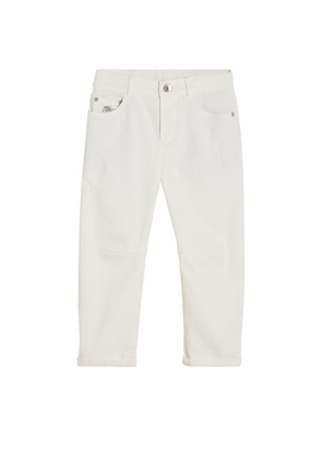 Brunello Cucinelli Kids Embroidered Straight Jeans (4-12 Years)