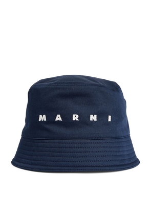 Marni Cotton Logo Bucket Hat