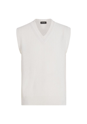 Zegna Cashmere-Cotton Sweater Vest