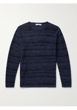 Inis Meáin - Striped Linen T-Shirt - Men - Blue - S