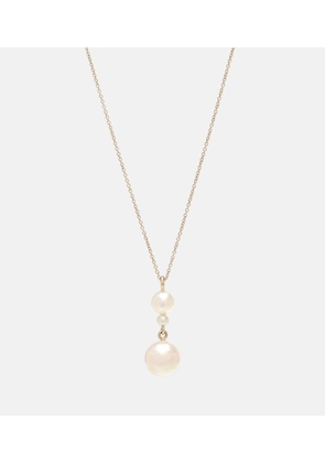 Sophie Bille Brahe Perla Simple 14kt yellow gold and pearl necklace
