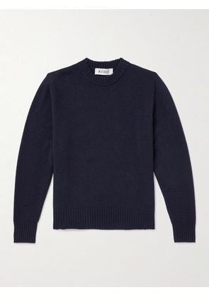 RÓHE - Wool and Cashmere-Blend Sweater - Men - Blue - S