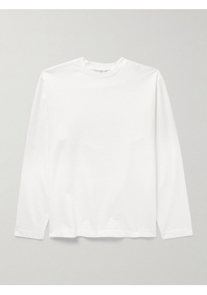RÓHE - Logo-Appliquéd Organic Cotton-Jersey T-Shirt - Men - White - S