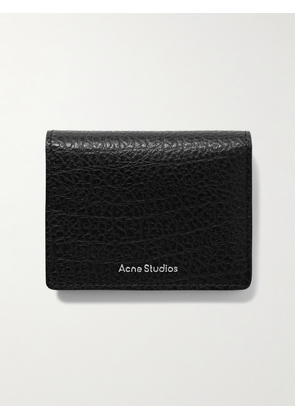 Acne Studios - Full-Grain Leather Bifold Cardholder - Men - Black