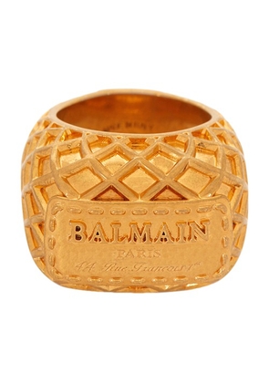 Balmain Signature Mesh Ring