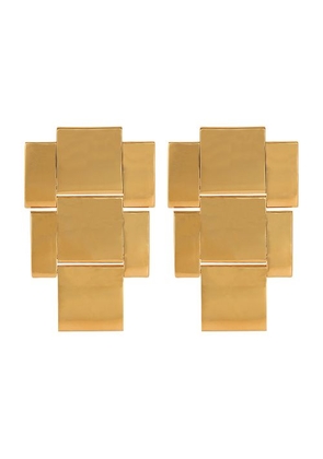 Brass maxi chain earrings