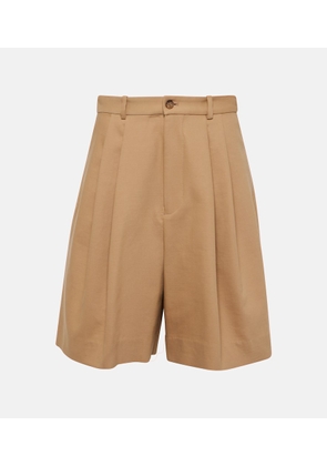 Polo Ralph Lauren Pleated cotton and wool shorts