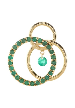 Single earring Tourbillon emerald