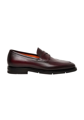 Leather penny loafer