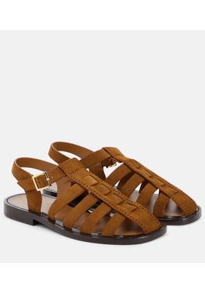 The Row Pablo suede fisherman sandals