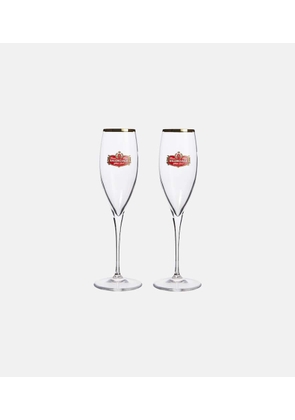 Balenciaga Set of 2 champagne flute glasses