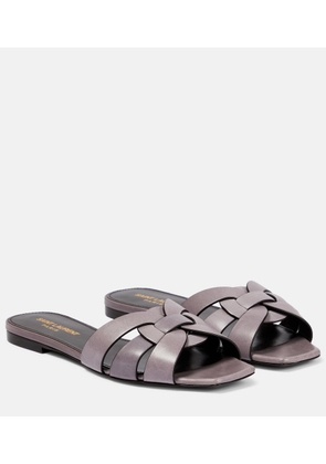 Saint Laurent Dita 110mm patent-finish Sandals - Farfetch