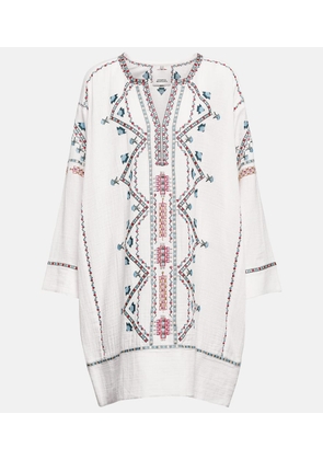Isabel Marant Chemsi embroidered cotton minidress