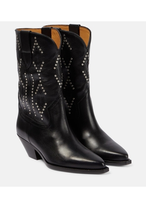 Isabel Marant Dahope embellished leather cowboy boots