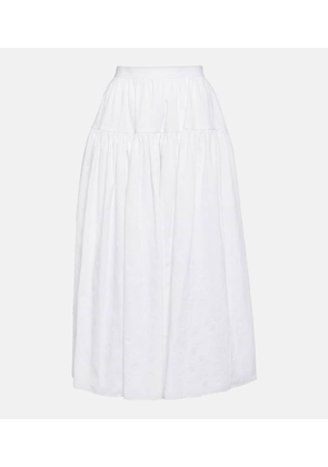Chloé Mid-rise cotton maxi skirt