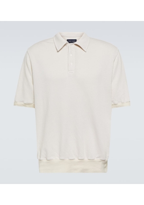 Les Tien French cotton terry polo shirt