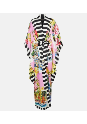 Dolce&Gabbana Portofino printed silk-blend kimono