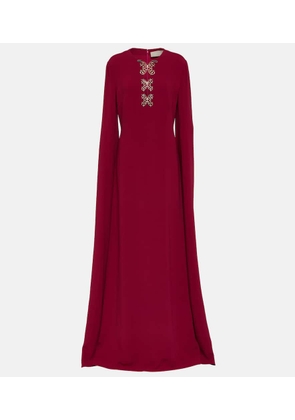 Elie Saab Embellished crêpe gown