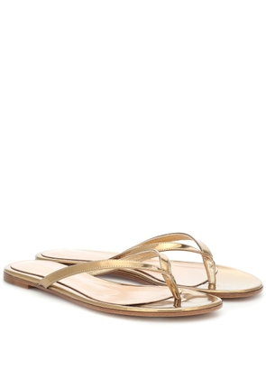Gianvito Rossi Calypso leather thong sandals