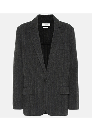 Marant Etoile Charly herringbone wool jacket