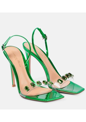 Gianvito Rossi Ribbon Candy 105 leather sandals