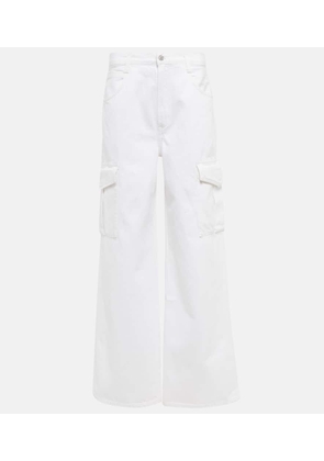 AGOLDE Daria Utility cropped cotton-blend poplin wide-leg pants