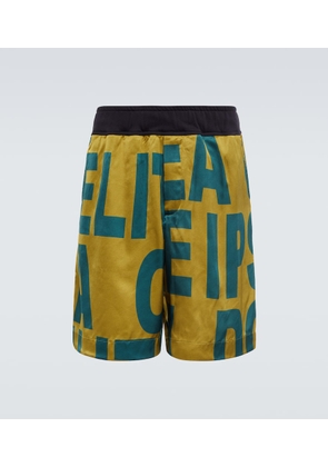 Dries Van Noten Printed mid-rise jersey shorts