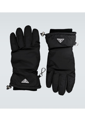 Prada Nylon gloves with logo