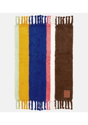 Loewe Striped mohair-blend blanket