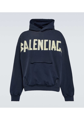 Balenciaga Tape logo cotton jersey hoodie