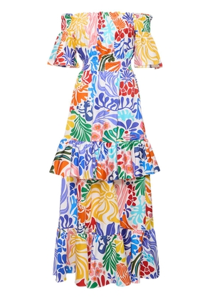 Elena Floral Printed Cotton Maxi Dress