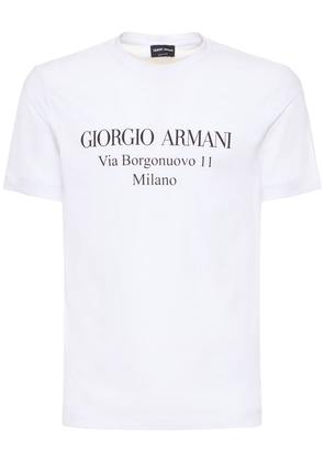 Giorgio Armani Logo Print Cotton T-shirt